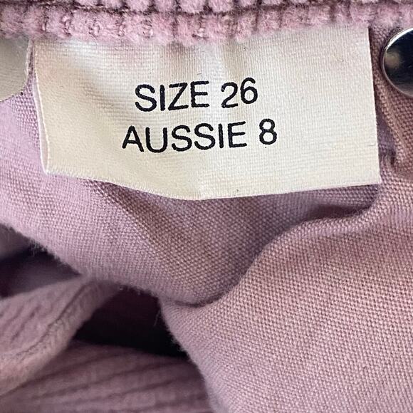 ROLLA'S Eastcoast Flare High Rise Corduroy Stretch Pants in Purple, Size 26 - Picture 7 of 16